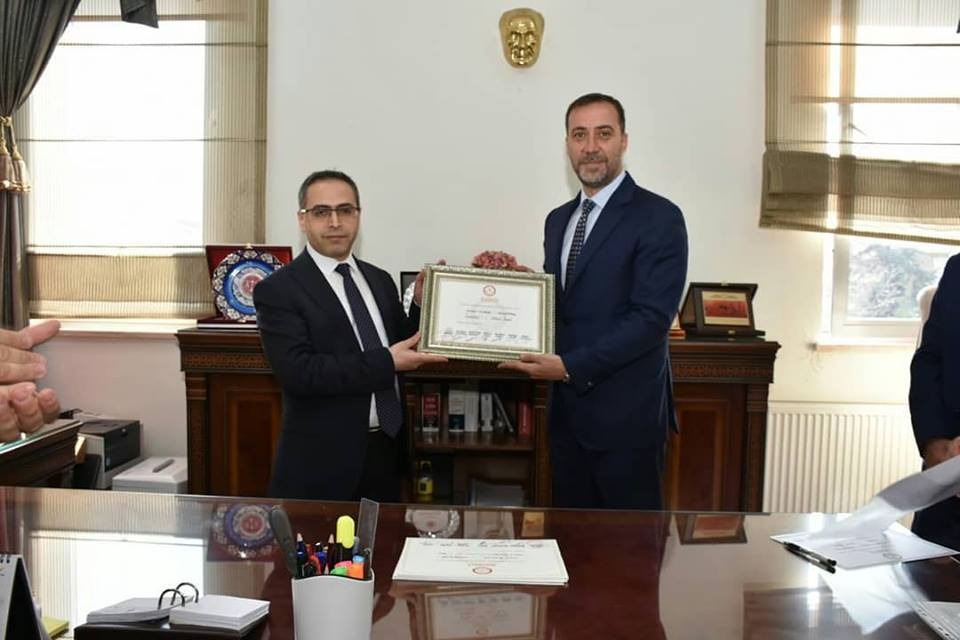 Volkan Yılmaz Mazbatasını Aldı.