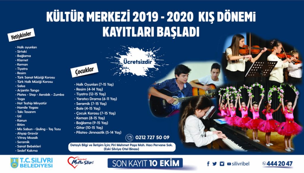 Silivri’de kış dönemi kurs kayıtları açıldı.