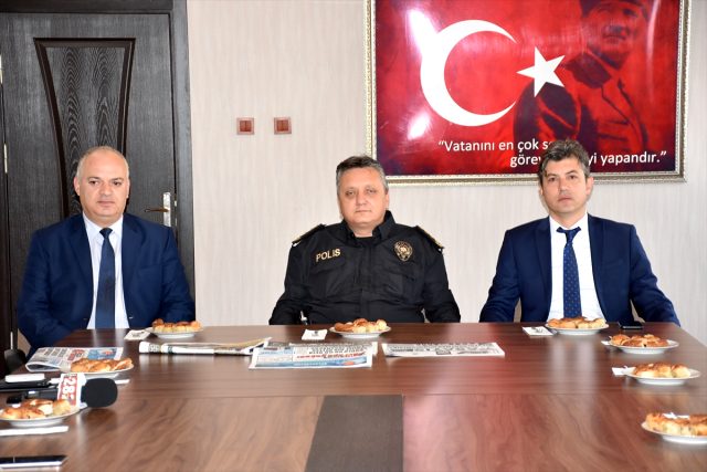 İl Emniyet Müdürü Erduğan, basın mensuplarıyla bir araya geldi