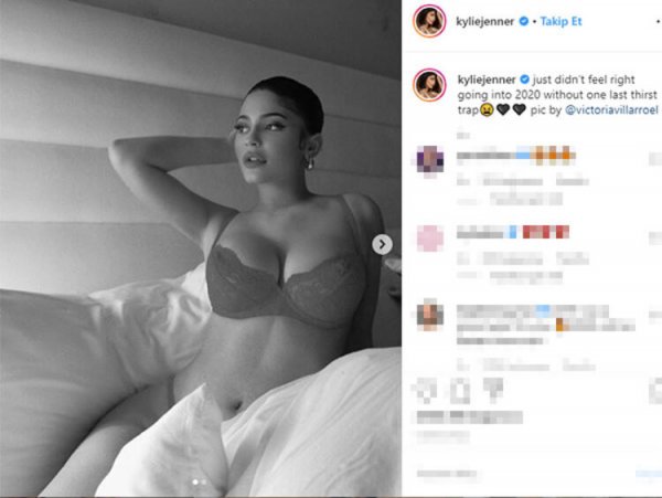 Kylie Jenner’dan 2019’a veda pozu