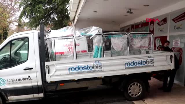 Tekirdağ Süleymanpaşa Belediyesi özel sedye üretti.