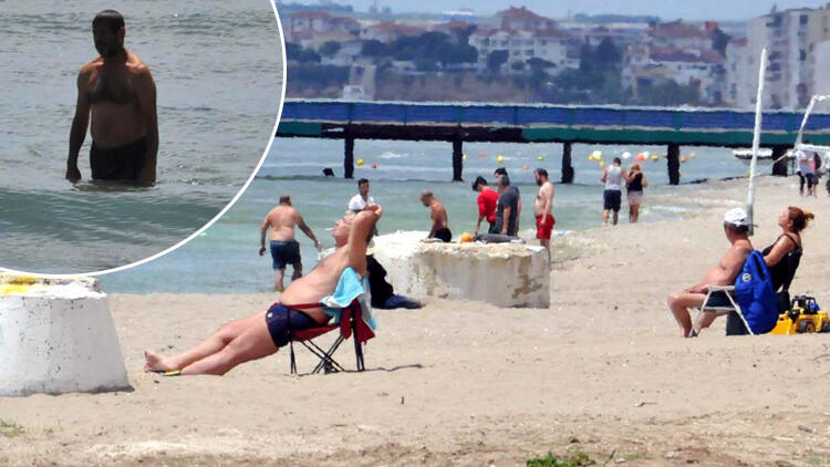 Bu görüntüler İstanbul’da çekildi! Yasağa rağmen deniz keyfi…
