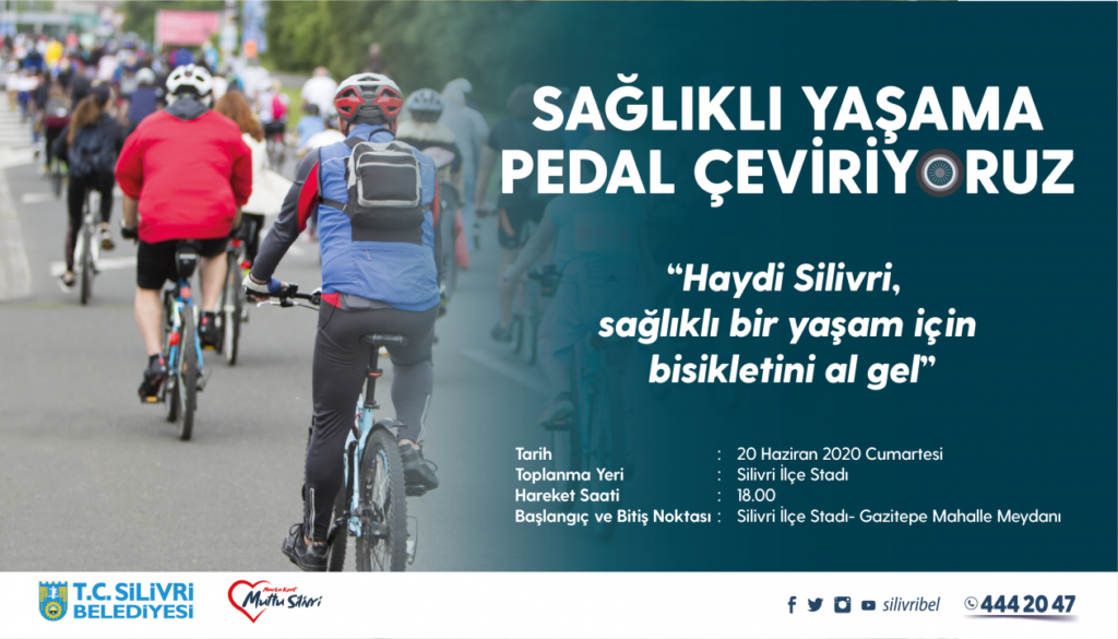 Silivri Belediyesi bisiklet turu düzenliyor.