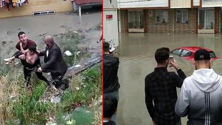 Esenyurt’ta mahsur kalan 3 çocuk kurtarıldı