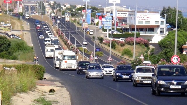 Tekirdağ yollarında yoğunluk var