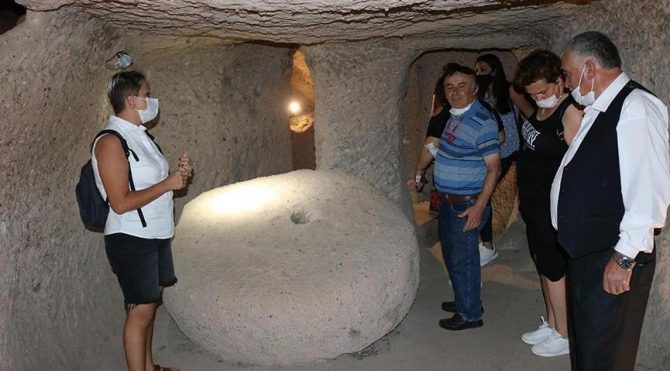 Kapadokya’da yer altı şehirleri, turistlerin ziyaret merkezi oldu