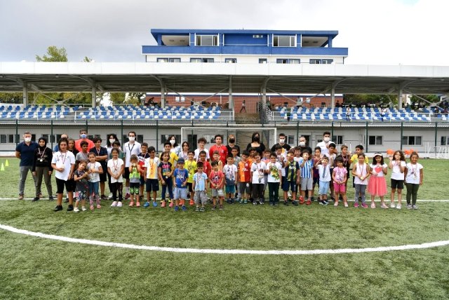 Minik sporcuların madalya heyecanı