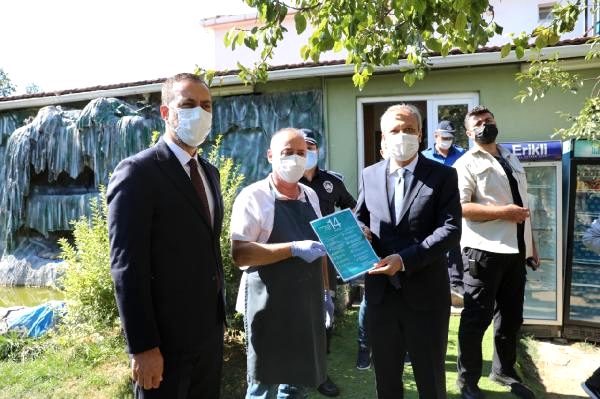 Silivri’de koronavirüs denetimleri