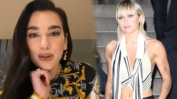 Dua Lipa ile Miley Cyrus ‘tan müstehcen pozlar veren