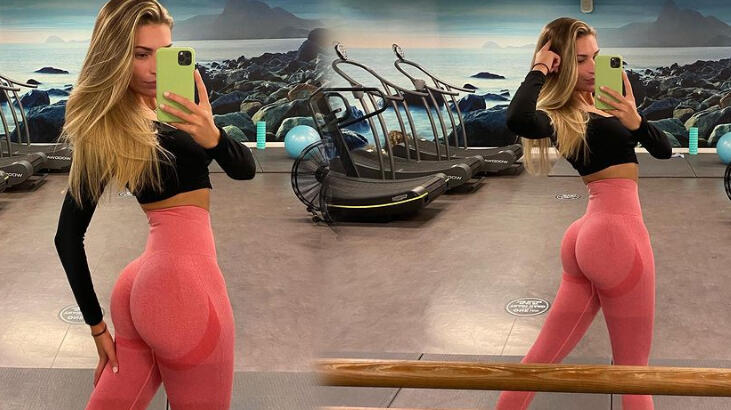 Zara McDermott’un spor taytıyla verdiği poz olay oldu