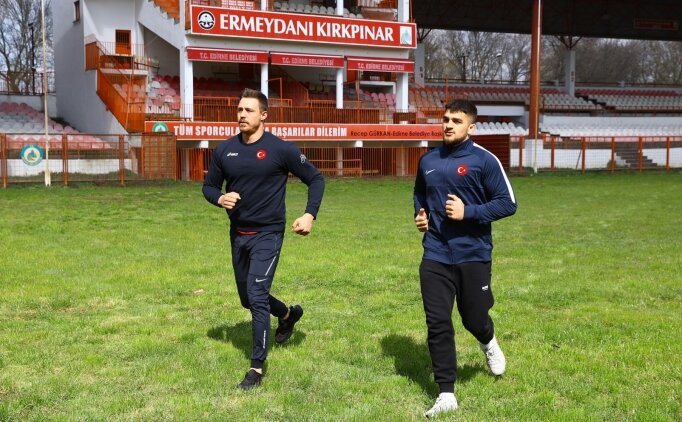 Ara verilen Kırkpınar’ın yapılması umuduyla pehlivanlar antrenmanlara başladı