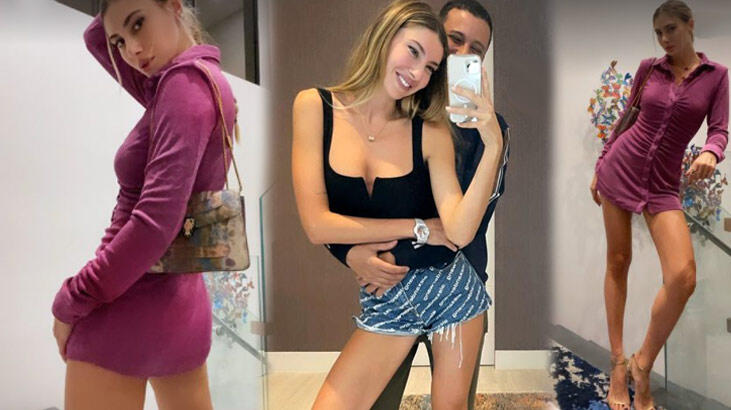 Şeyma Subaşı’dan süper mini elbisesiyle poz verdi