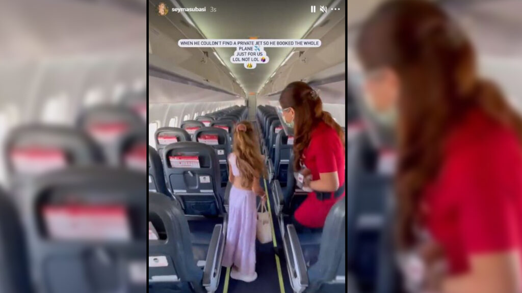Şeyma Subaşı: Özel jet bulamayınca tüm uçağı sadece bizim için rezerve etti