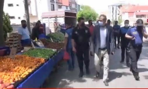 Silivri’de pazar yerlerinde denetim yapıldı.