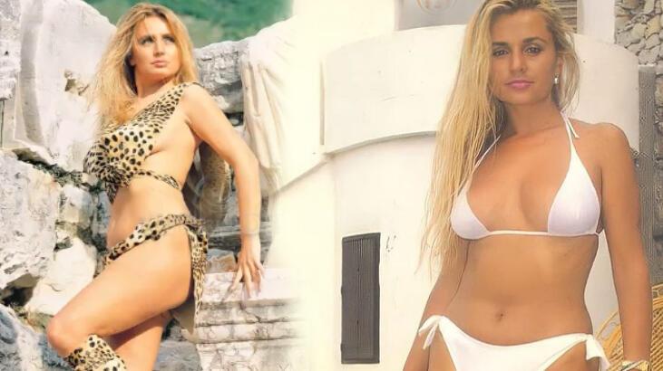 Banu Alkan gençlik yıllarından bikinili pozlarını paylaştı