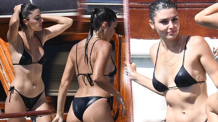 Hande Erçel, ablası Gamze Erçel ve arkadaşlarıyla tatile çıktı