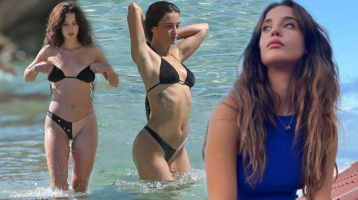 Ibiza’da tatil yapan Maria Pedraza’nın deniz keyfi
