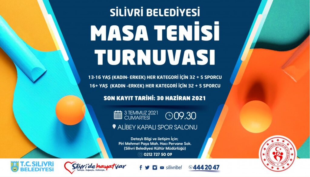 3 Temmuz 2021’de Masa Tenisi Turnuvası başlıyor.