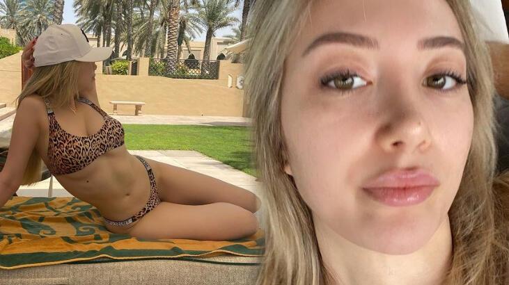 Yasmin Erbil, Dubai’de leopar desenli bikinisiyle poz verdi