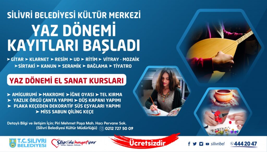 Yaz dönemi kursları için kayıtlar başladı.