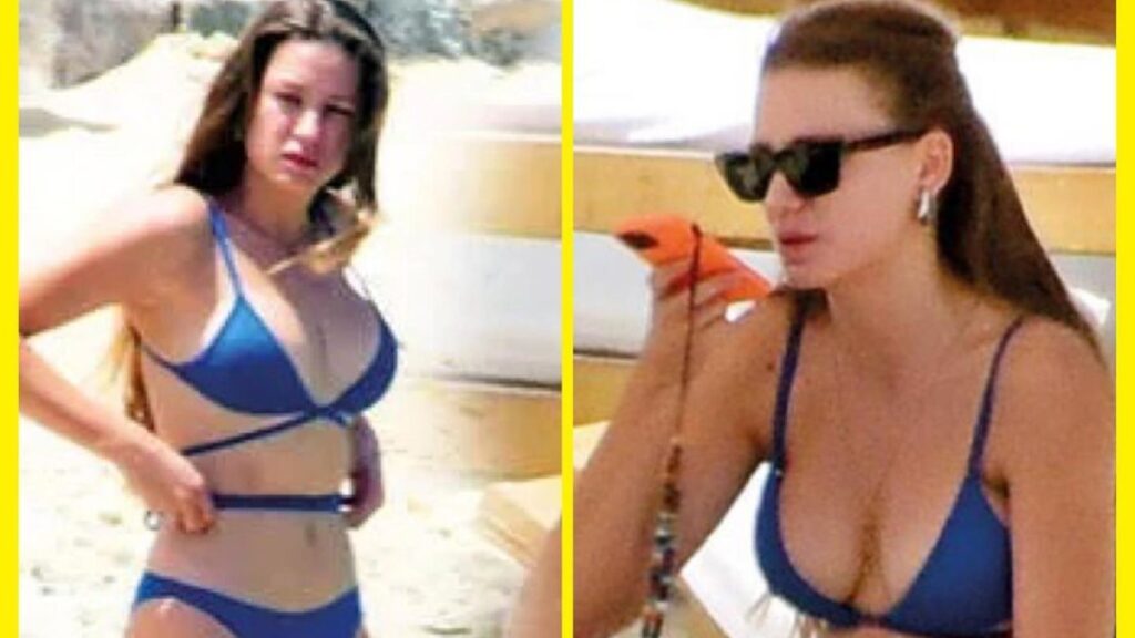 Serenay Sarıkaya plaja indi