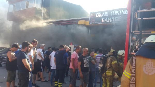 Silivri’de iş yerinde korkutan yangın
