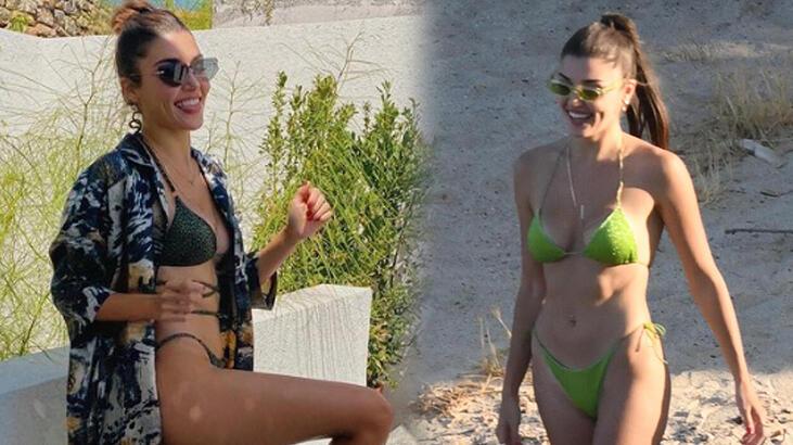 Hande Erçel bikinilerinin fiyatları ile dikkat çekti