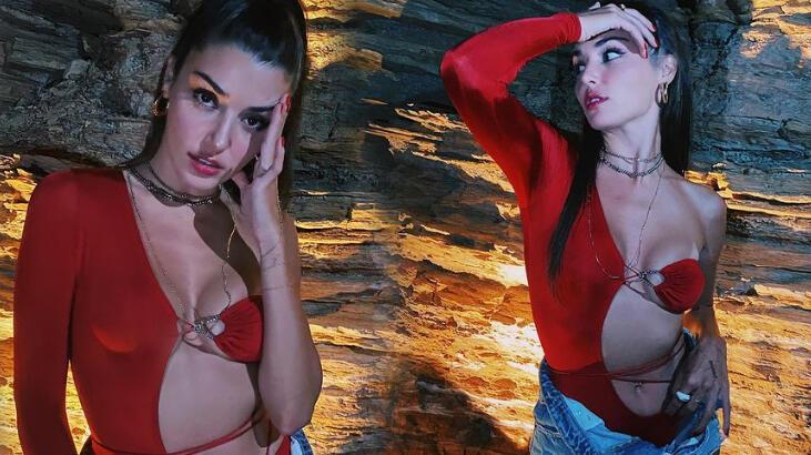 Hande Erçel’in Bodrum tatilinden dikkat çeken pozlar