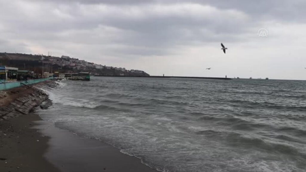 Marmara Denizi’nde ulaşıma poyraz engeli