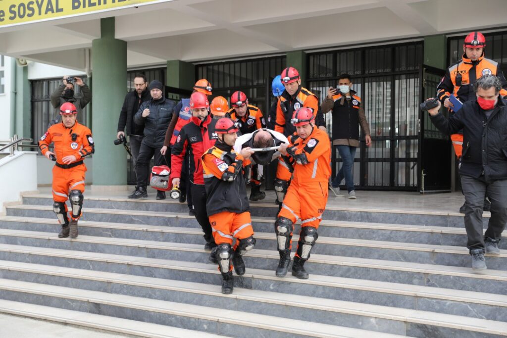 Silivri’de Deprem Tatbikatı