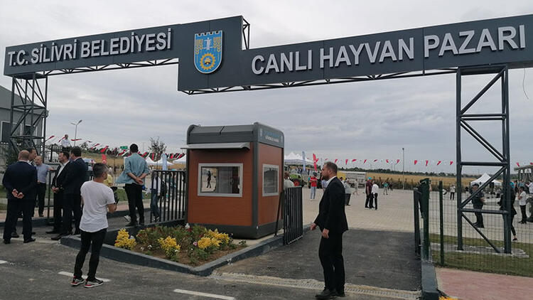 Silivri’de canlı hayvan pazarı açıldı