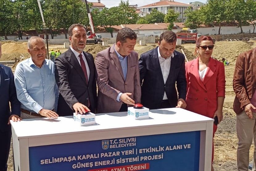Selimpaşa Kapalı Pazar Yeri, temel atma töreni gerçekleştirildi.