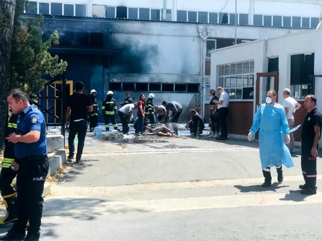 Tekirdağ’da fabrikada kimyasal patlama