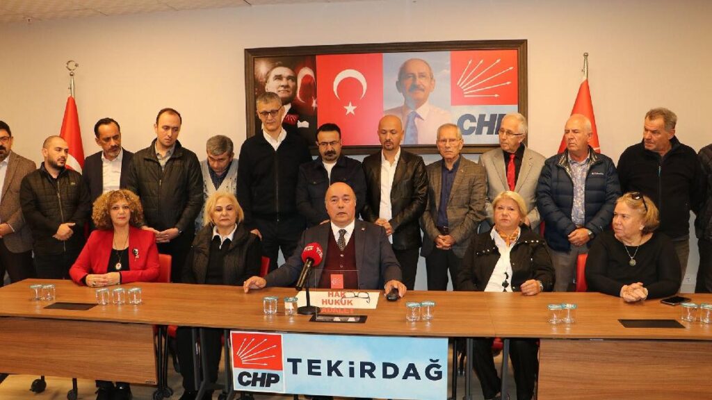 Tekirdağ’da, CHP’de 19 istifa sonrası il yönetimi düştü