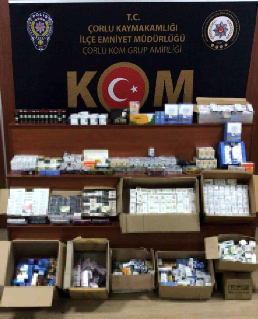 Çerkezköy’de binlerce cinsel ürün ele geçirildi