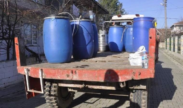 Muratlı’da 1 ton sahte içki ele geçirildi