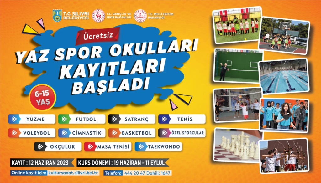 2023 Yaz Spor Okullarında kayıt dönemi başladı.