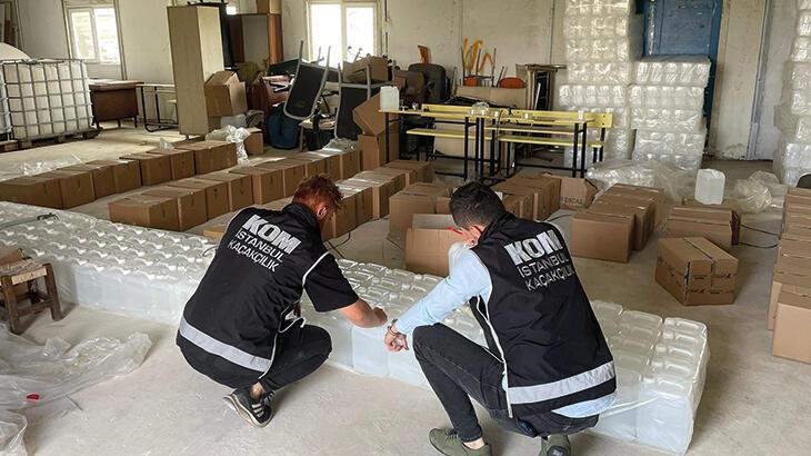 Silivri’de sahte alkol imalathanesine operasyon