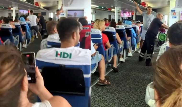 Marmara Denizi’nin ortasında korku dolu anlar