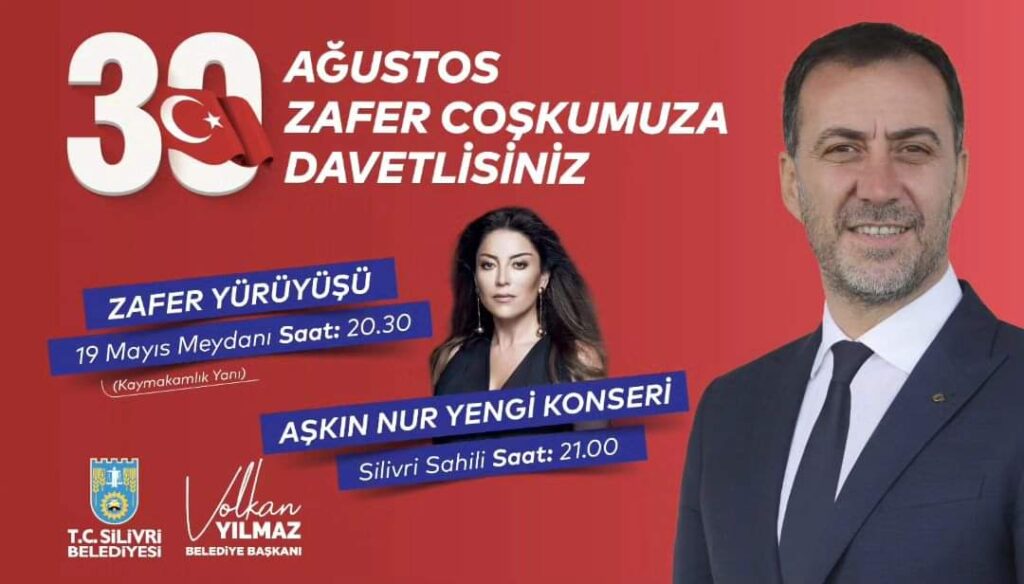 Silivri’de 30 Ağustos Zafer Bayramı kutlaması
