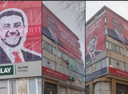 Volkan Yılmaz dev afişlerine tepki
