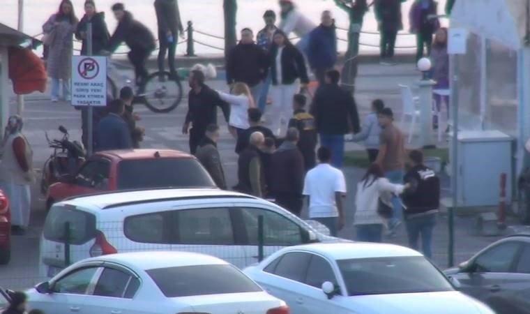 Anbean kaydedildi… İki grup arasında tekme tokat kavga!