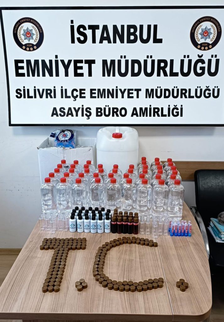 Silivri’de Kaçak Alkol baskını