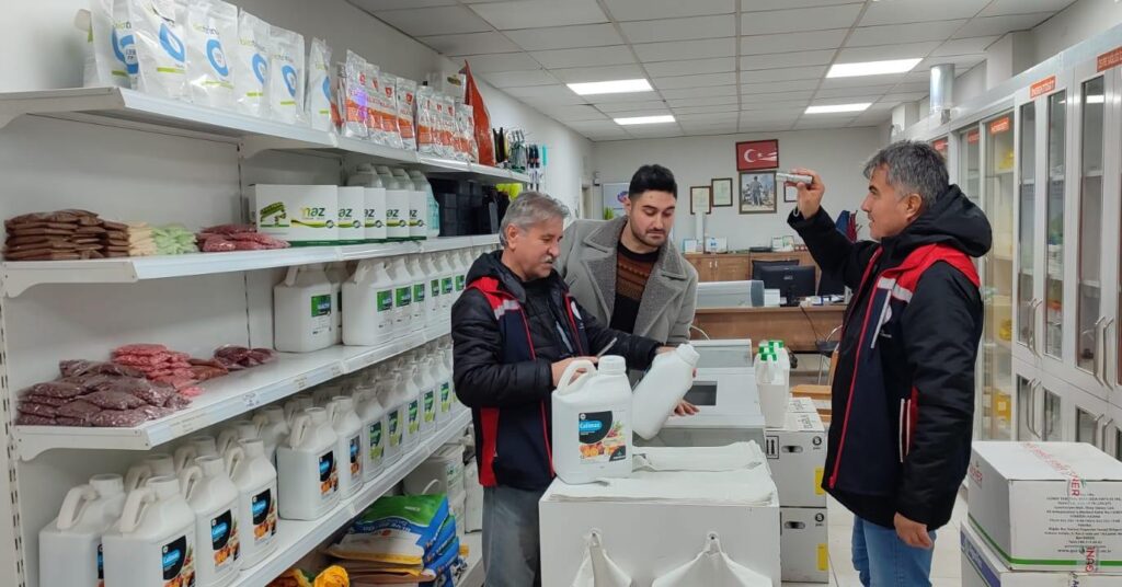 Silivri’de gübre denetimi yapıldı.