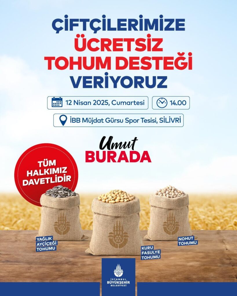 12 Nisan’da Tohum Dağıtımı yapılacak.