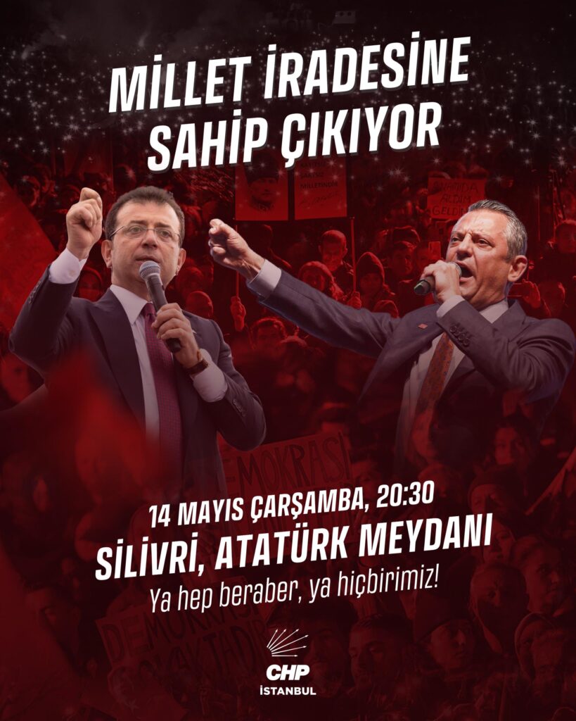 İmamoğlu’na destek mitingi 14 Mayıs’ta Silivri’de