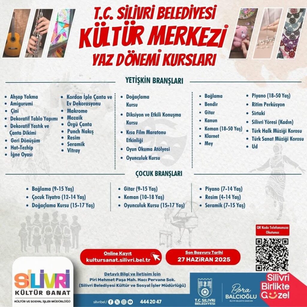 Silivri Belediyesi Yaz Dönemi Kursları