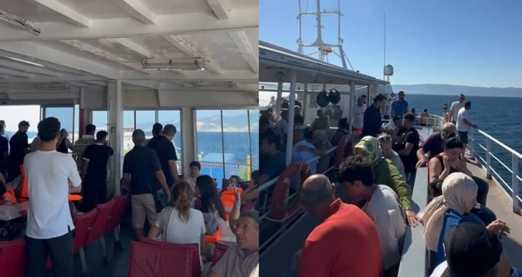 İçerisinde 200 yolcu ve 70 araç vardı! Feribotta yangın sonrası can pazarı