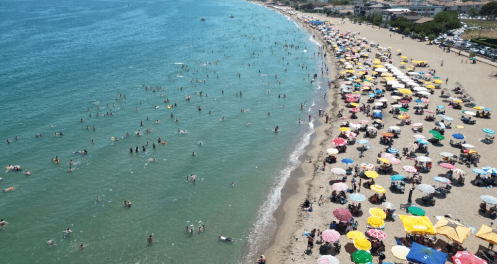 Tekirdağ’ın mavi bayraklı plajlarında yoğunluk