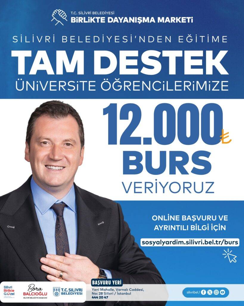 Silivri Belediyesi’nden Üniversite Öğrencilerine 12 Bin TL Eğitim Bursu
